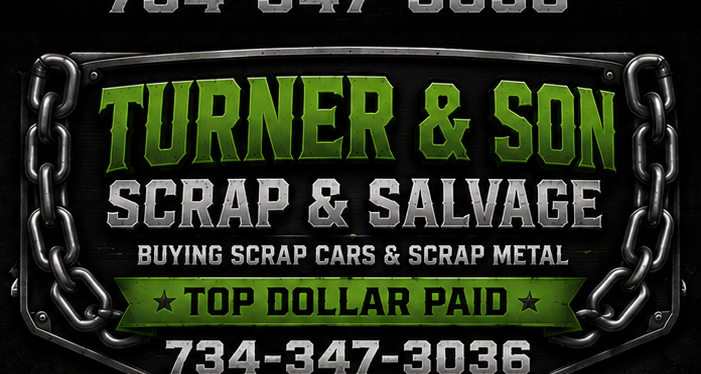 Turner & Son Scrap & Salvage - buying scrap cars and scrap metal - 734-347-3036